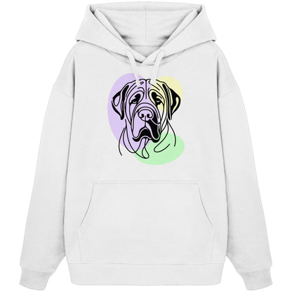 Line Art - Süßer Bullmastiff - Organic Oversize Hoodie