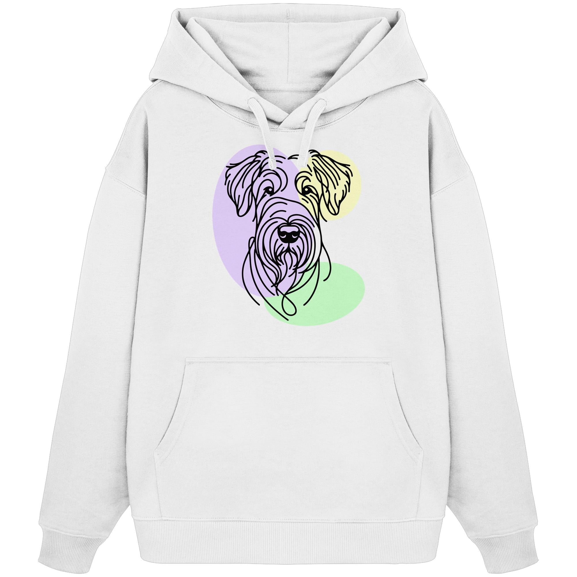 Line Art - Süßer Irish Terrier - Organic Oversize Hoodie