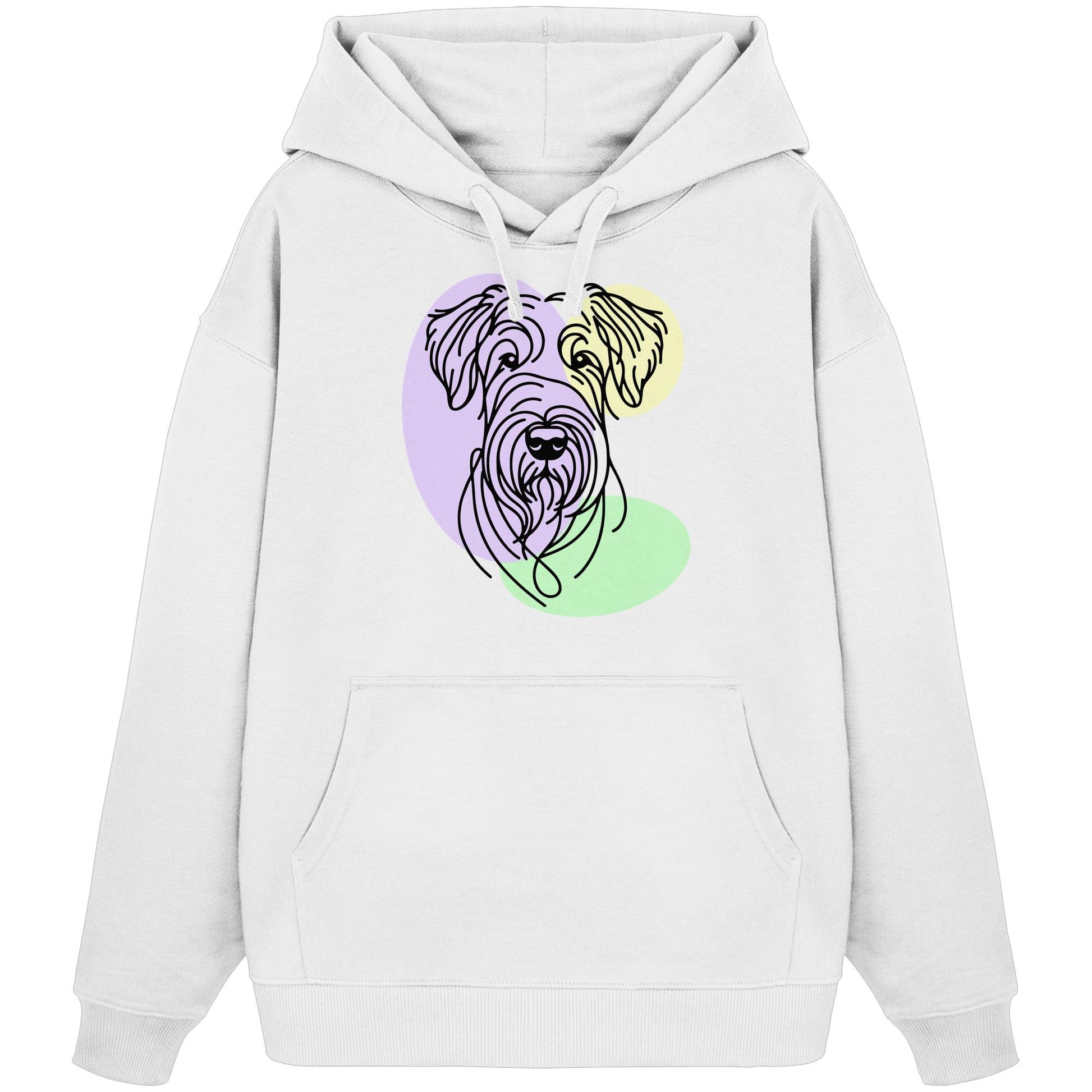 Line Art - Süßer Irish Terrier - Organic Oversize Hoodie