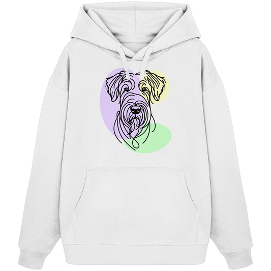 Line Art - Süßer Irish Terrier - Organic Oversize Hoodie