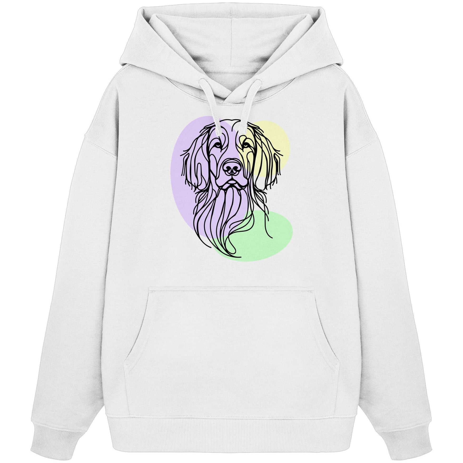 Line Art - Süßer Irish Setter - Organic Oversize Hoodie
