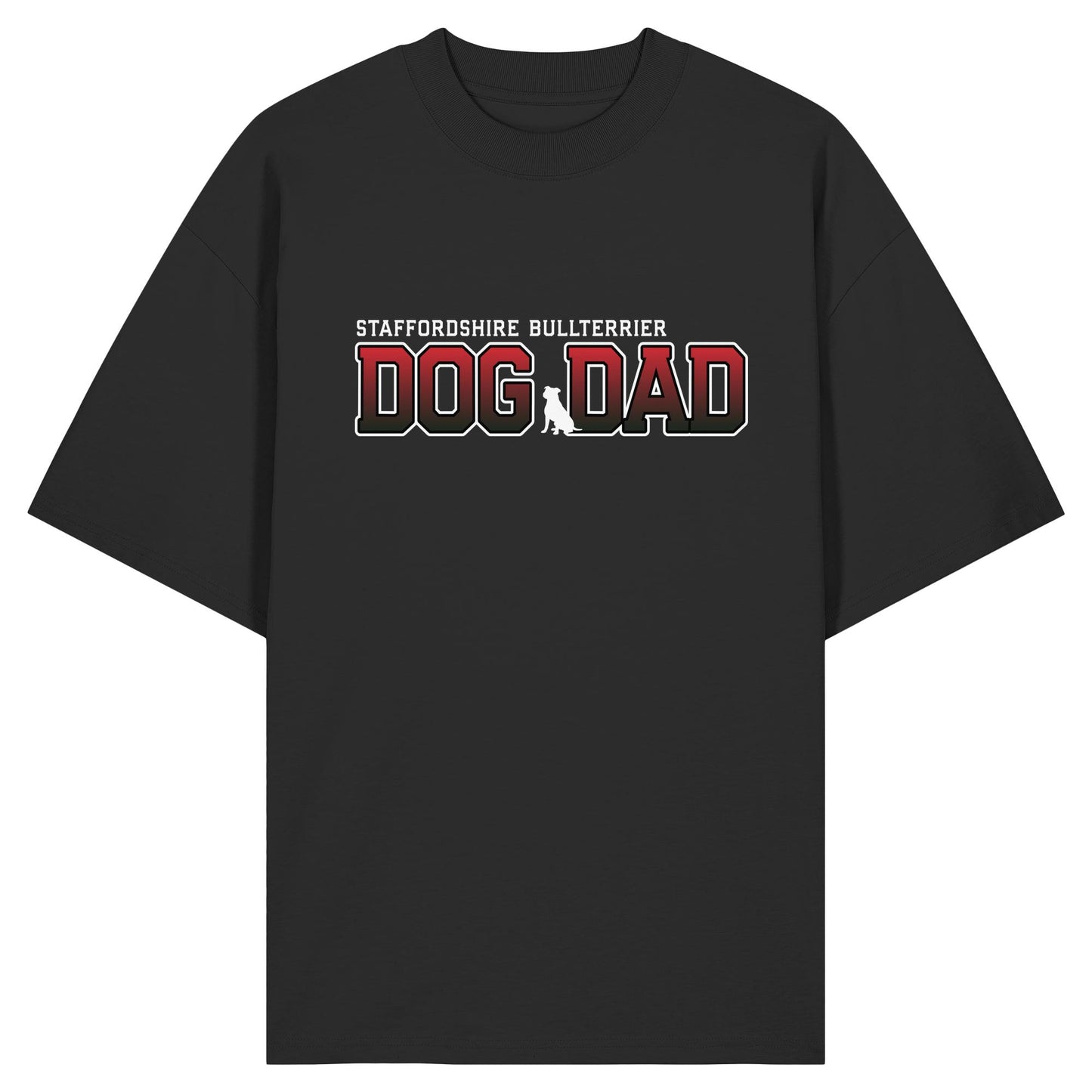 Staffordshire Bullterrier Dad - Varsity - Organic Oversize Shirt