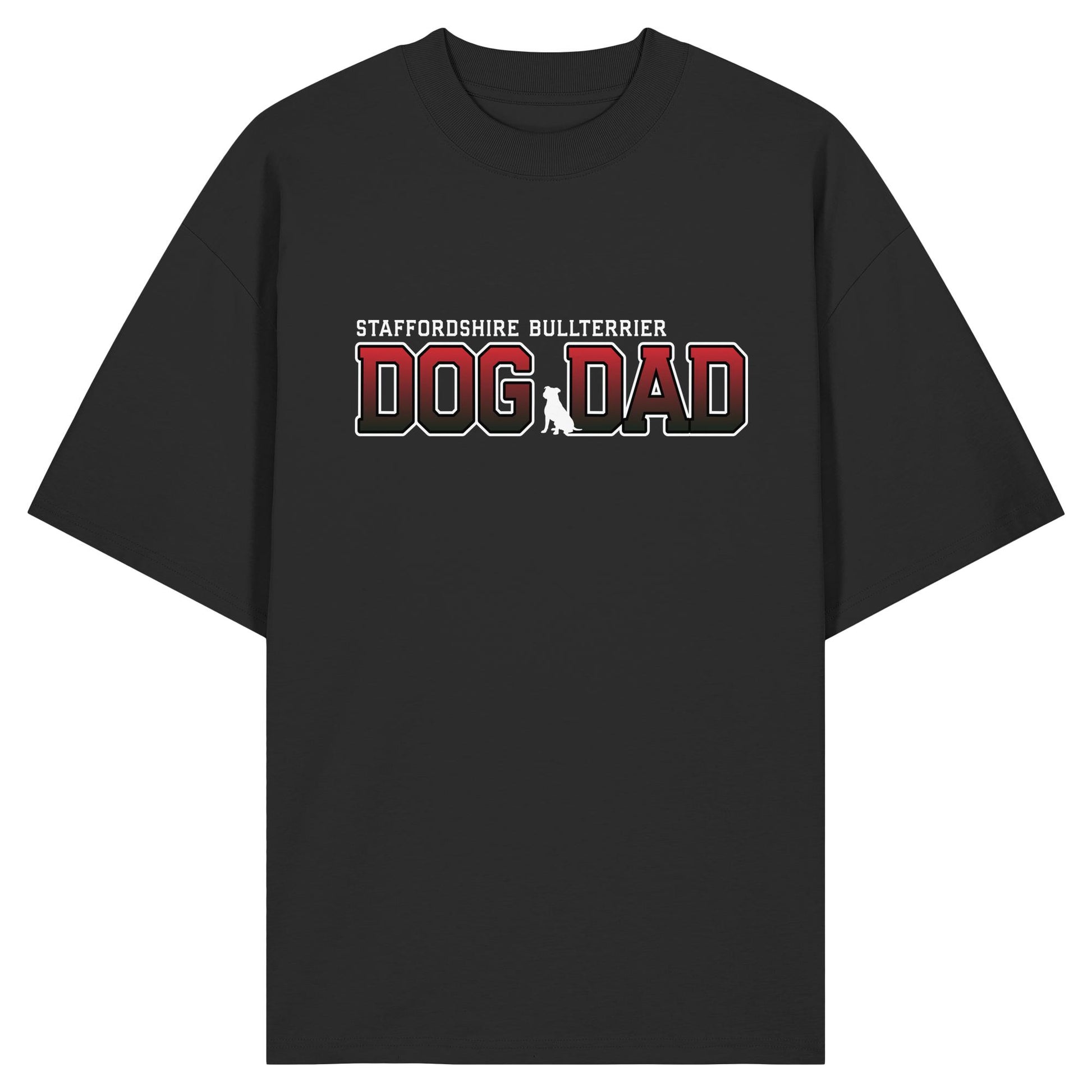 Staffordshire Bullterrier Dad - Varsity - Organic Oversize Shirt