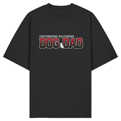 Staffordshire Bullterrier Dad - Varsity - Organic Oversize Shirt