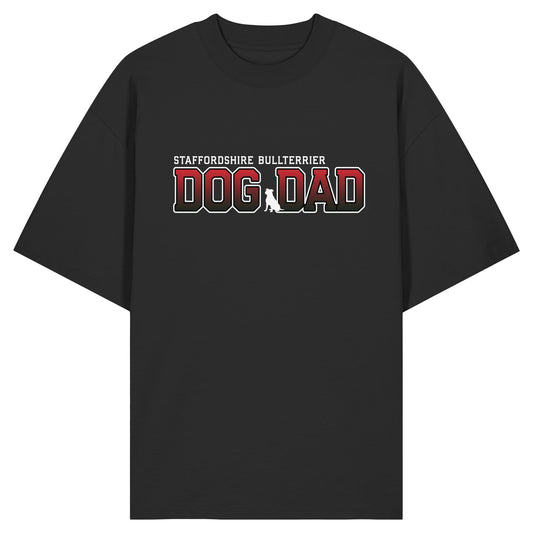 Staffordshire Bullterrier Dad - Varsity - Organic Oversize Shirt