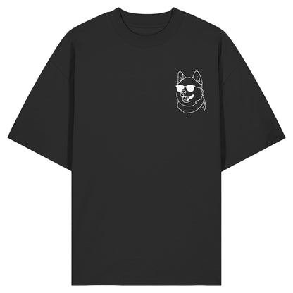 Line Art - Cooler Akita - Organic Oversize Shirt