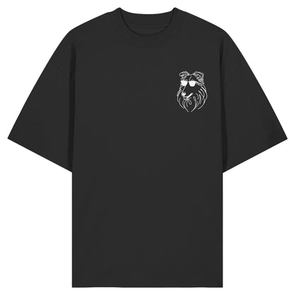 Line Art - Cooler Collie - Organic Oversize Shirt