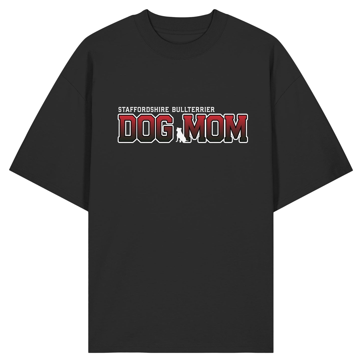 Staffordshire Bullterrier Mom - Varsity - Organic Oversize Shirt