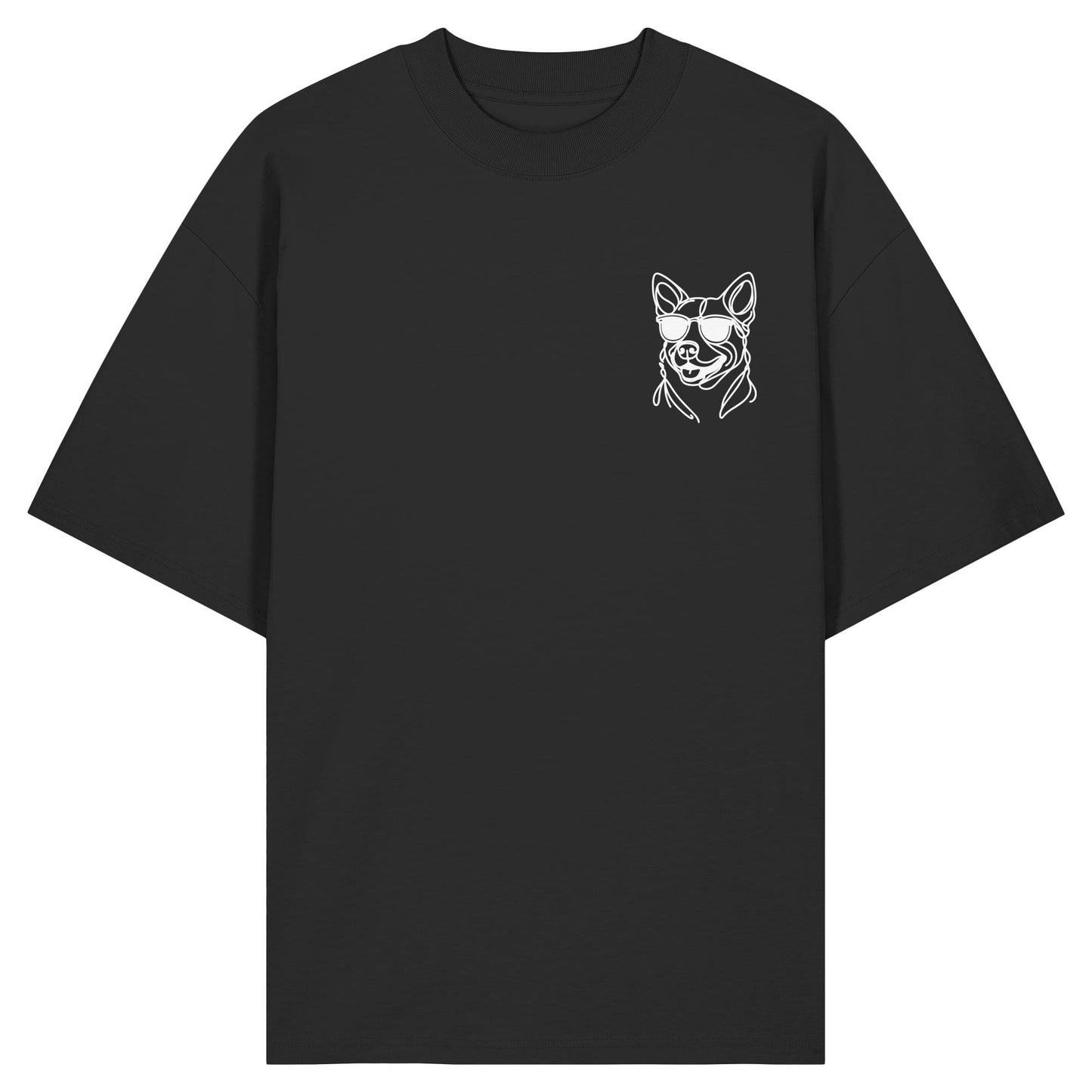 Line Art - Cooler Australian Cattle Dog - Organic Oversize Shirt