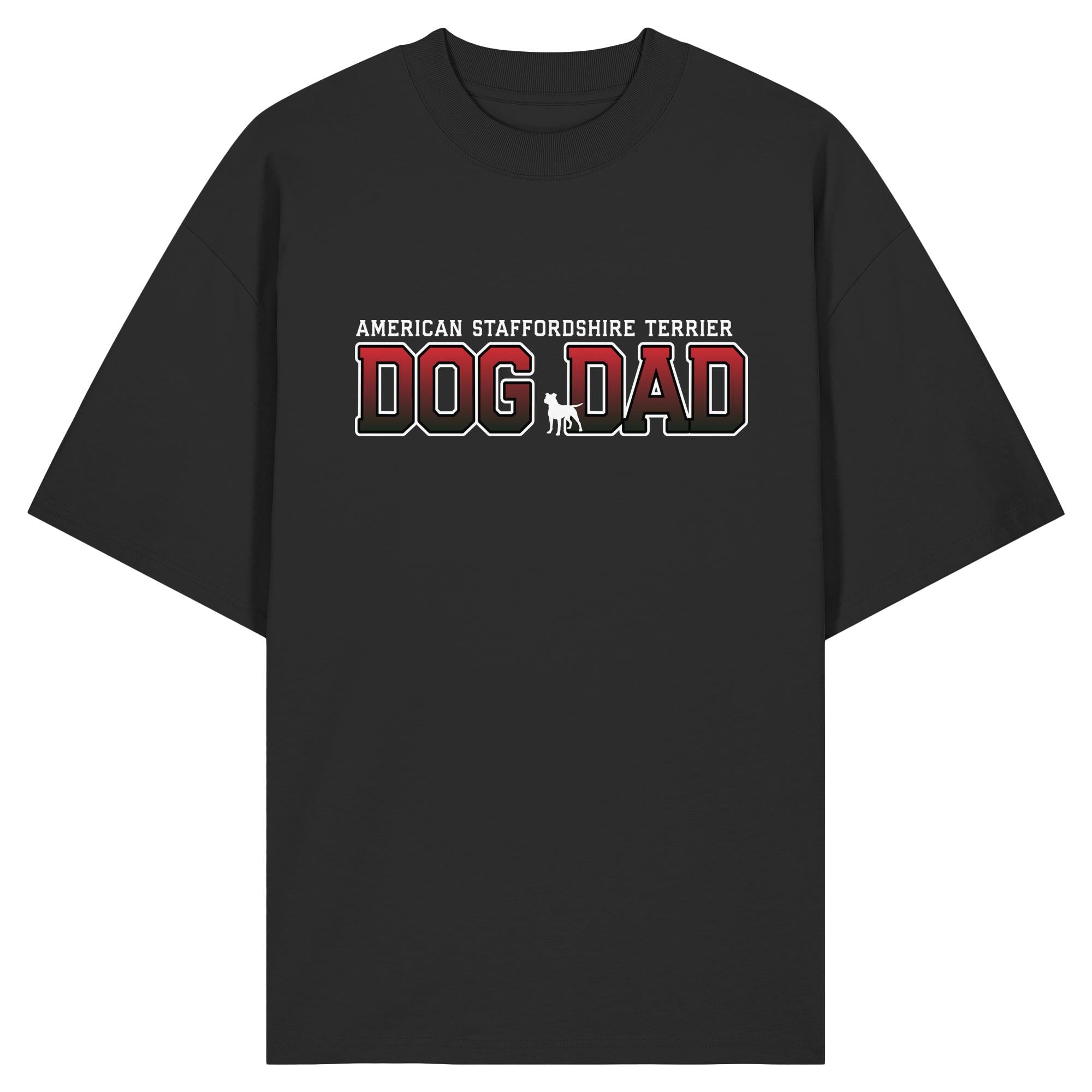 American Staffordshire Terrier Dad - Varsity - Organic Oversize Shirt