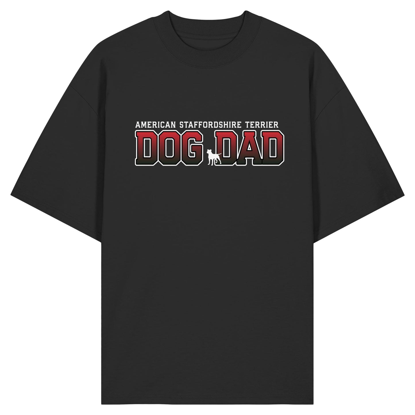 American Staffordshire Terrier Dad - Varsity - Organic Oversize Shirt