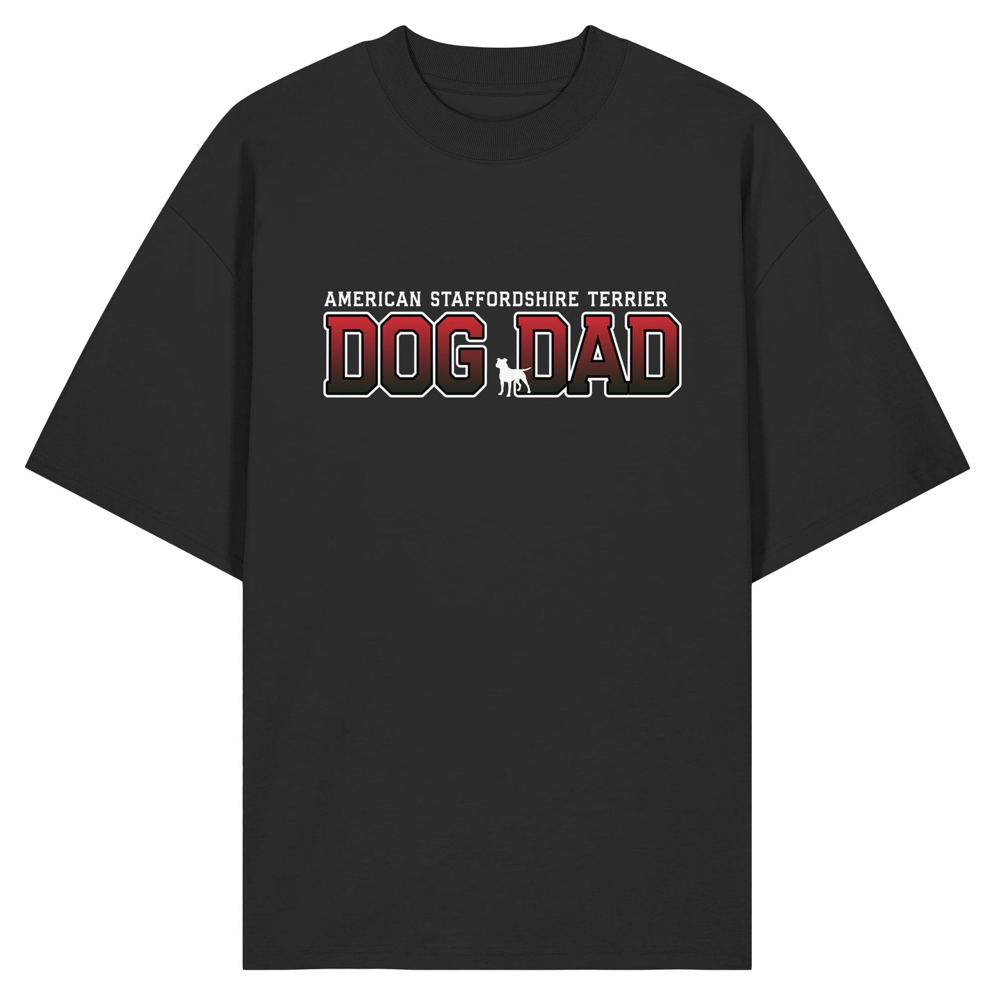 American Staffordshire Terrier Dad - Varsity - Organic Oversize Shirt