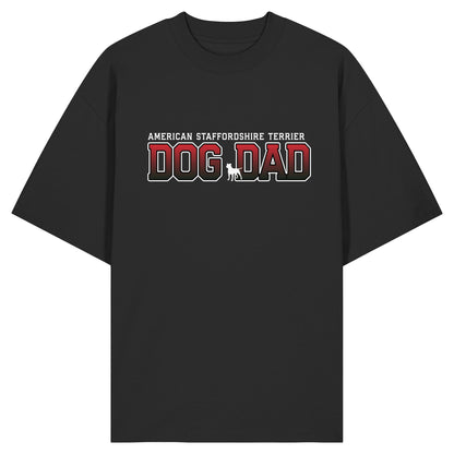 American Staffordshire Terrier Dad - Varsity - Organic Oversize Shirt