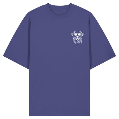 Line Art - Cooler Golden Retriever - Organic Oversize Shirt