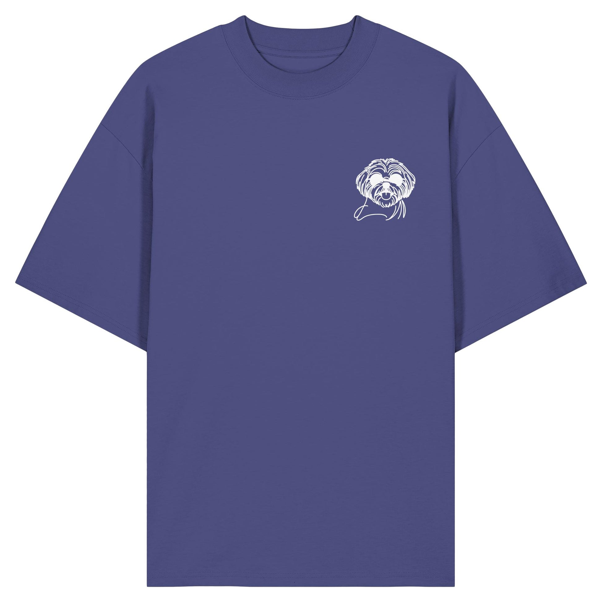 Line Art - Cooler Shih Tzu - Organic Oversize Shirt