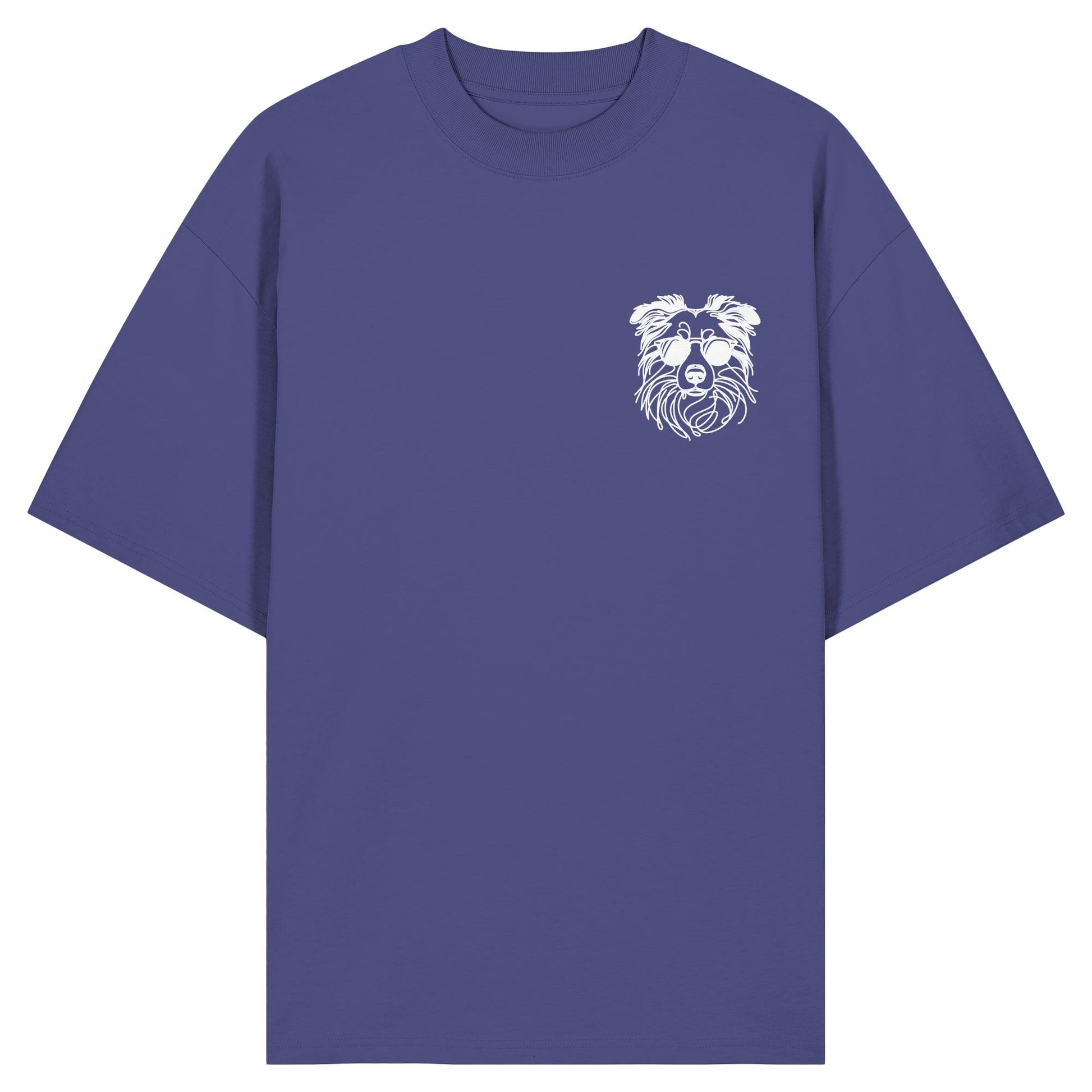Line Art - Cooler Australian Shepherd - Organic Oversize Shirt