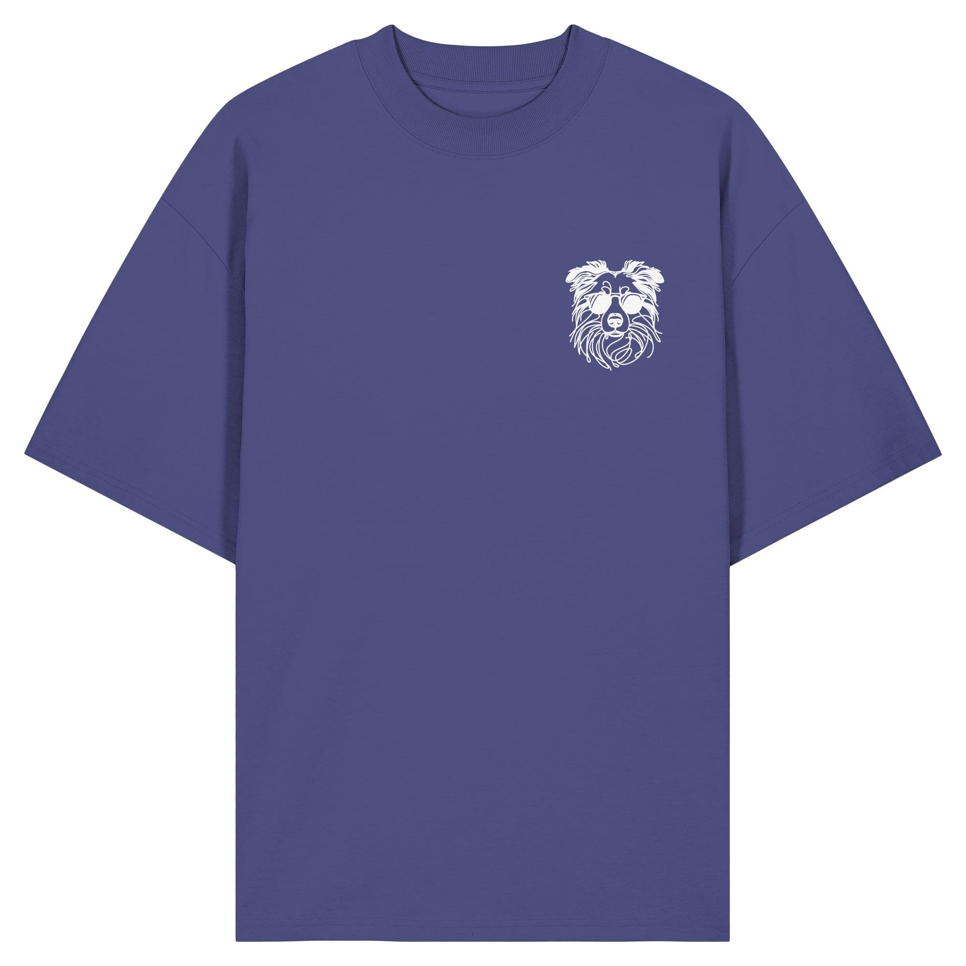 Line Art - Cooler Australian Shepherd - Organic Oversize Shirt