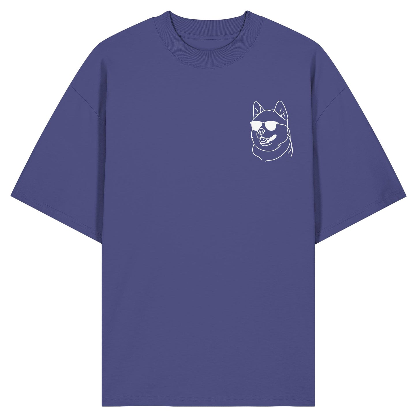 Line Art - Cooler Akita - Organic Oversize Shirt
