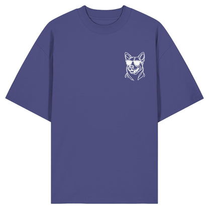Line Art - Cooler Australian Cattle Dog - Organic Oversize Shirt