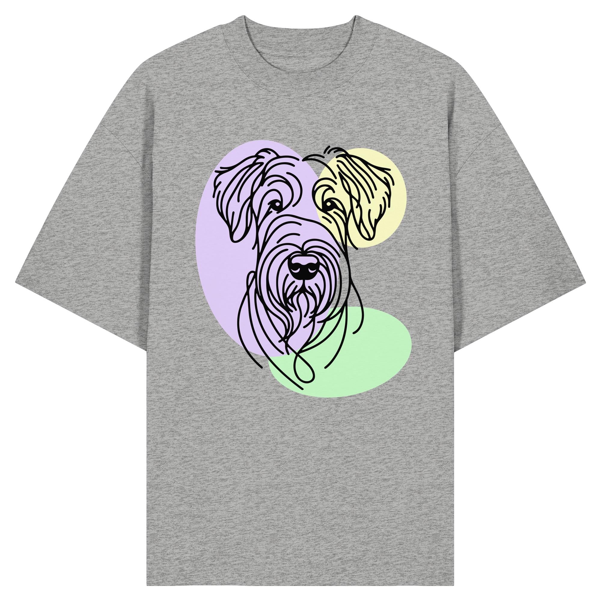Line Art - Süßer Irish Terrier - Organic Oversize Shirt