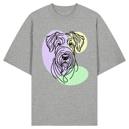 Line Art - Süßer Irish Terrier - Organic Oversize Shirt