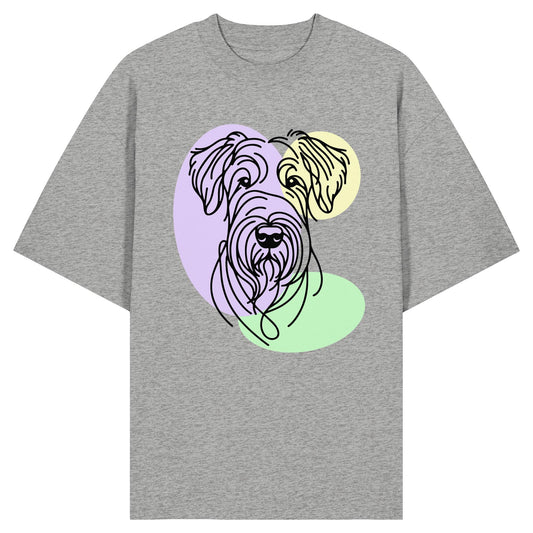 Line Art - Süßer Irish Terrier - Organic Oversize Shirt