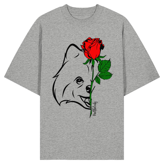 Tattoo Rose - Pomeranian - Organic Oversize Shirt