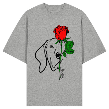 Tattoo Rose - Vizsla - Organic Oversize Shirt