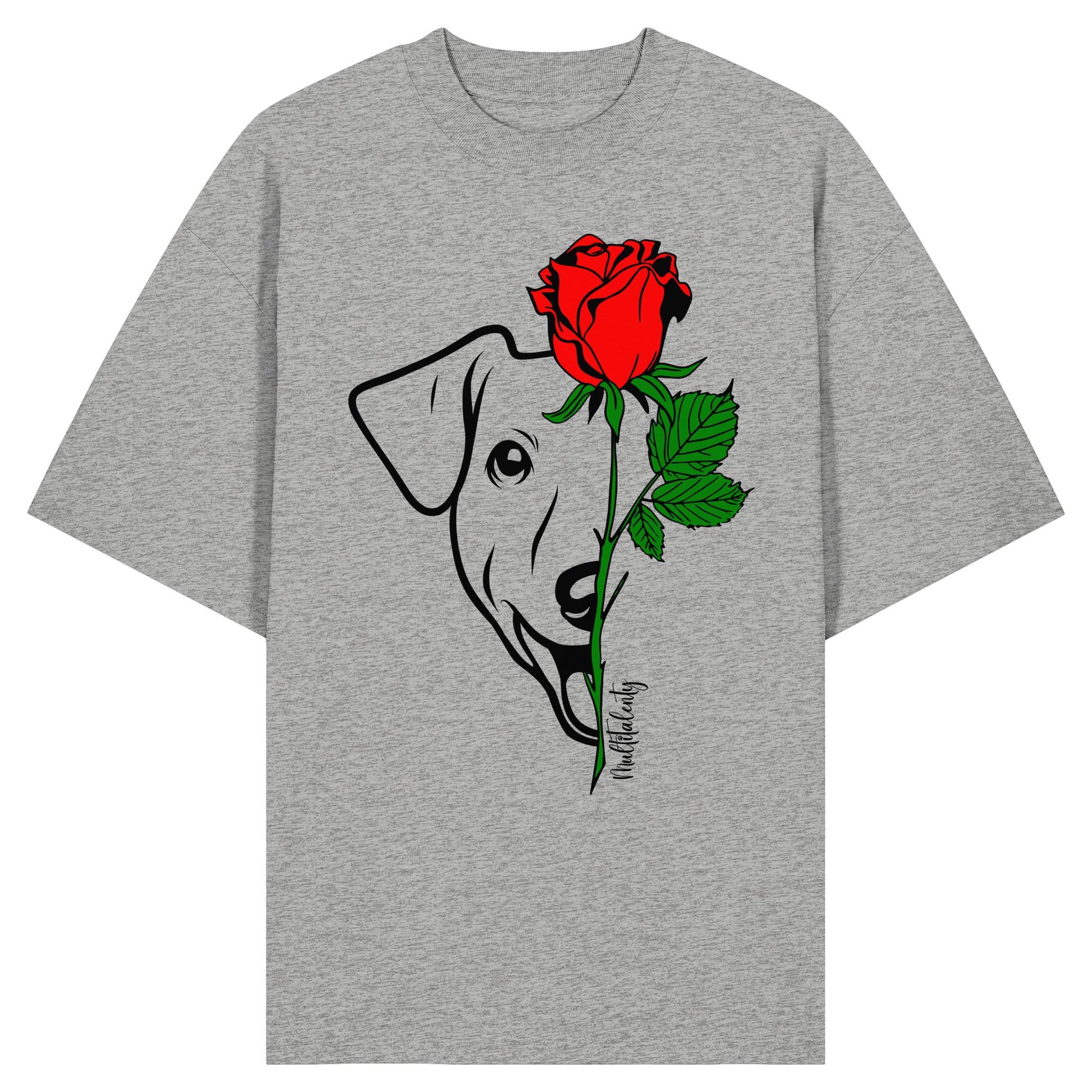 Tattoo Rose - Jack Russell - Organic Oversize Shirt