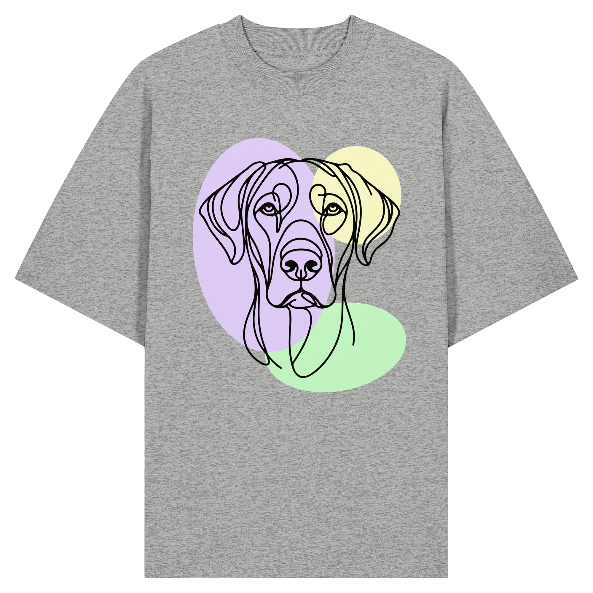 Line Art - Süßer Rhodesian Ridgeback - Organic Oversize Shirt
