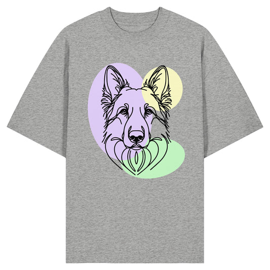 Line Art - Schäferhund - Organic Oversize Shirt