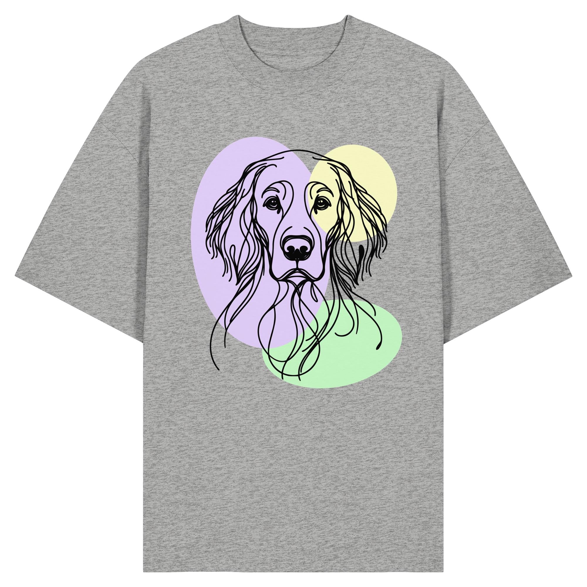 Line Art - Süßer English Setter - Organic Oversize Shirt