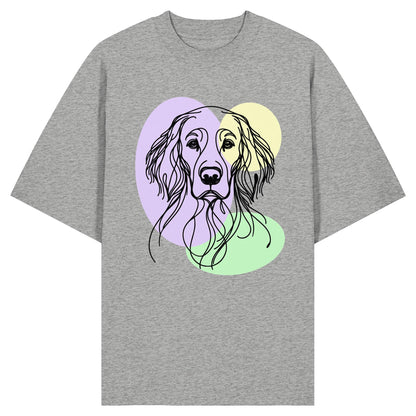 Line Art - Süßer English Setter - Organic Oversize Shirt
