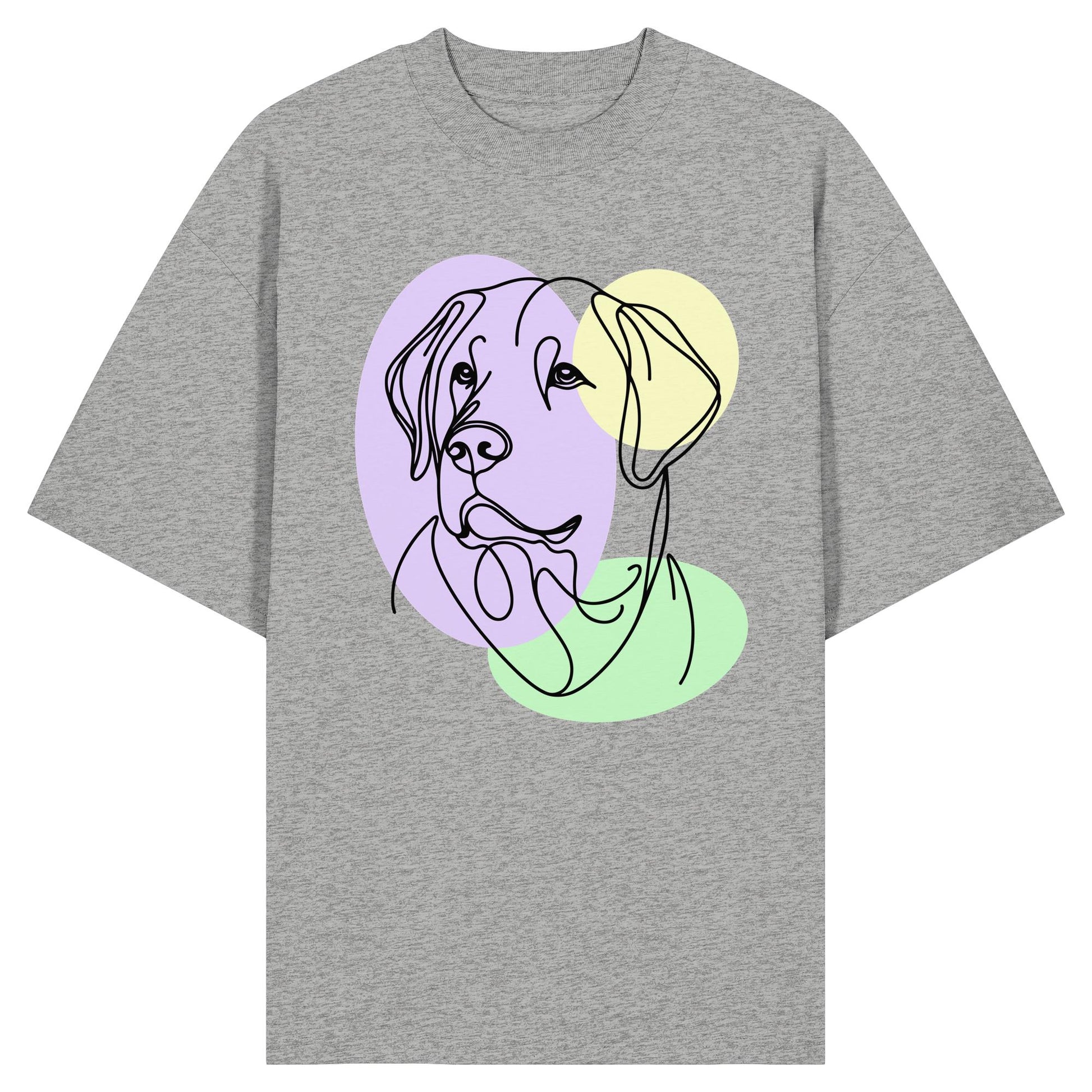 Line Art - Süßer Labrador - Organic Oversize Shirt