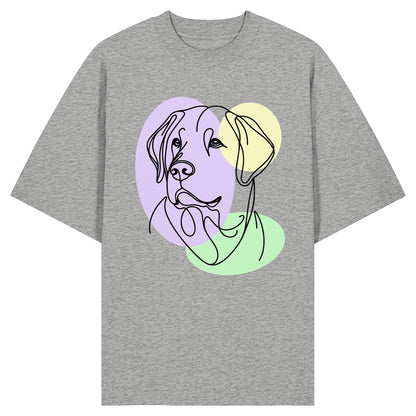 Line Art - Süßer Labrador - Organic Oversize Shirt