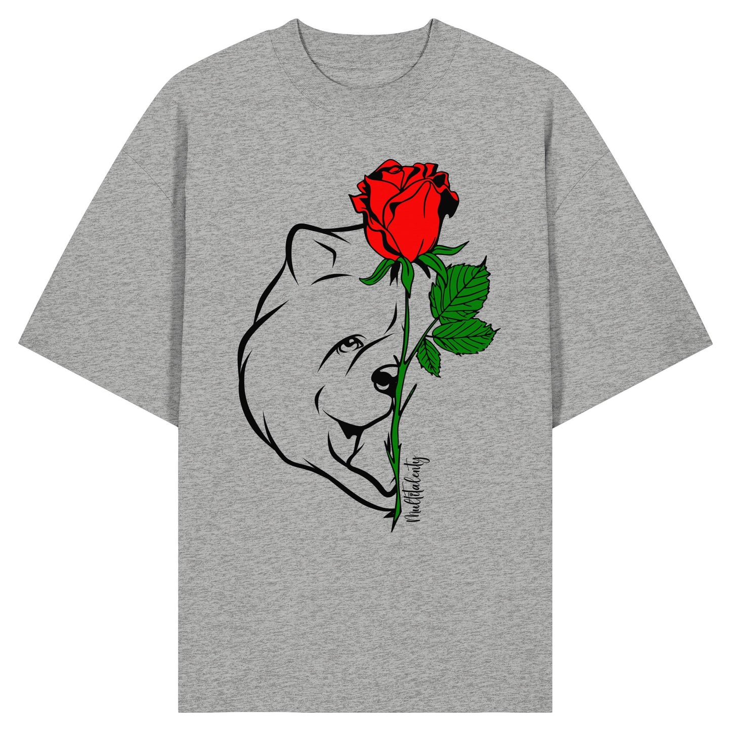 Tattoo Rose - Chow-Chow - Organic Oversize Shirt