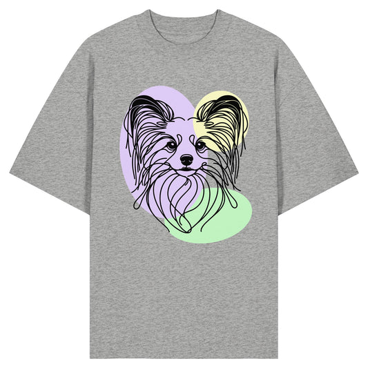 Line Art - Süßer Papillon - Organic Oversize Shirt