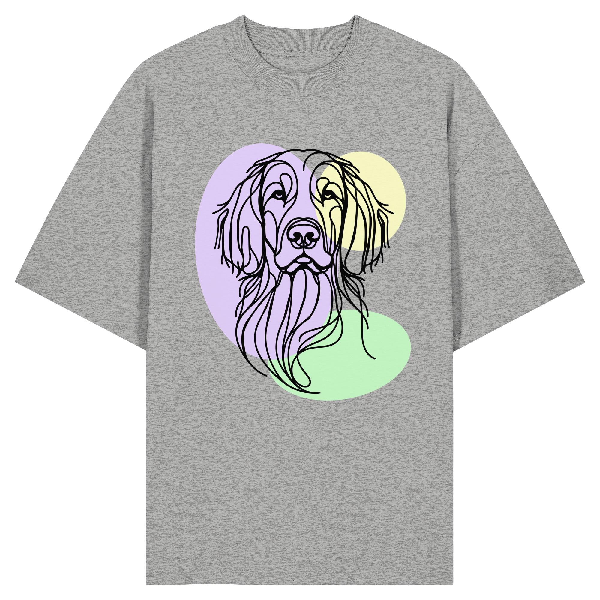 Line Art - Süßer Irish Setter - Organic Oversize Shirt