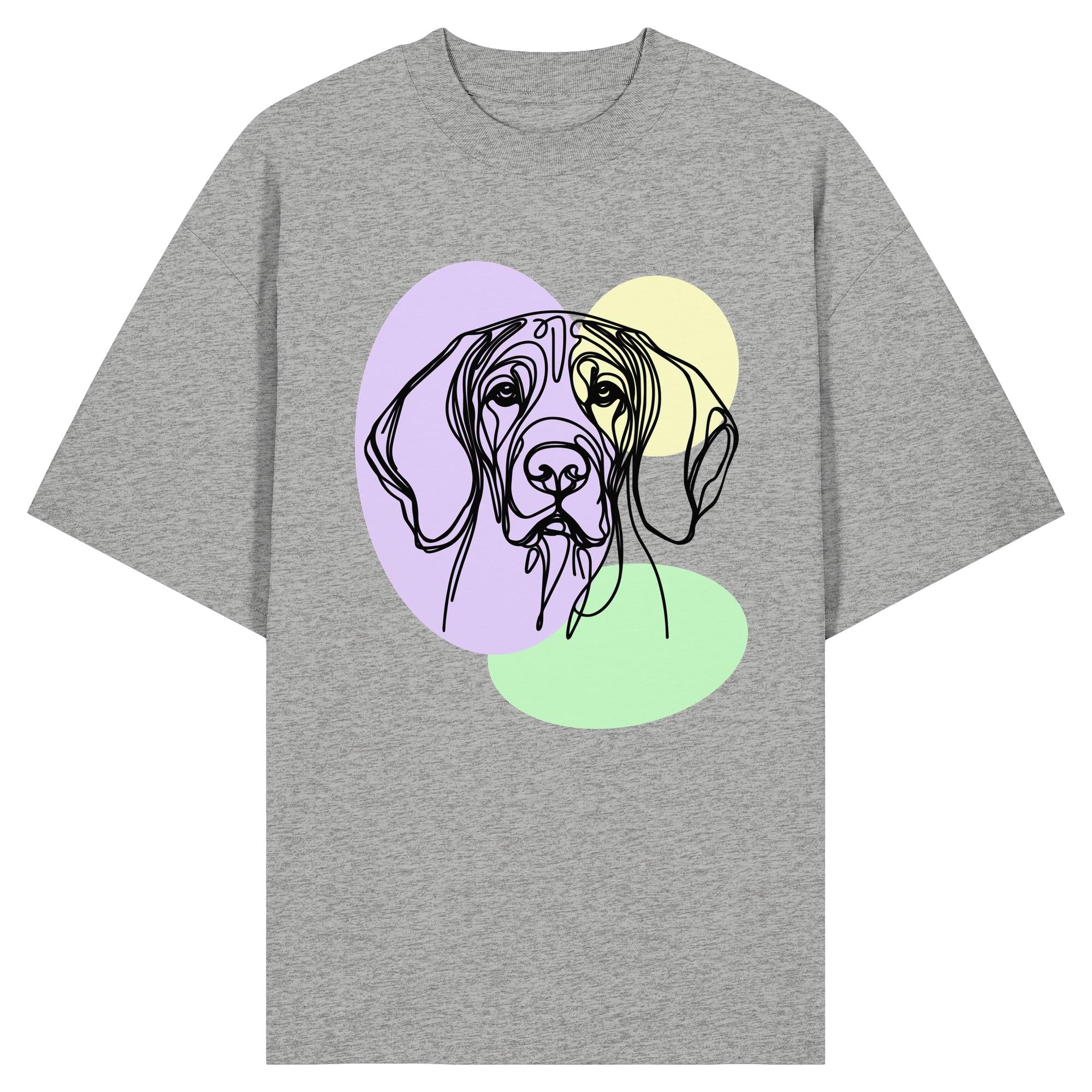 Line Art - Süßer Bayerischer Gebirgsschweißhund - Organic Oversize Shirt