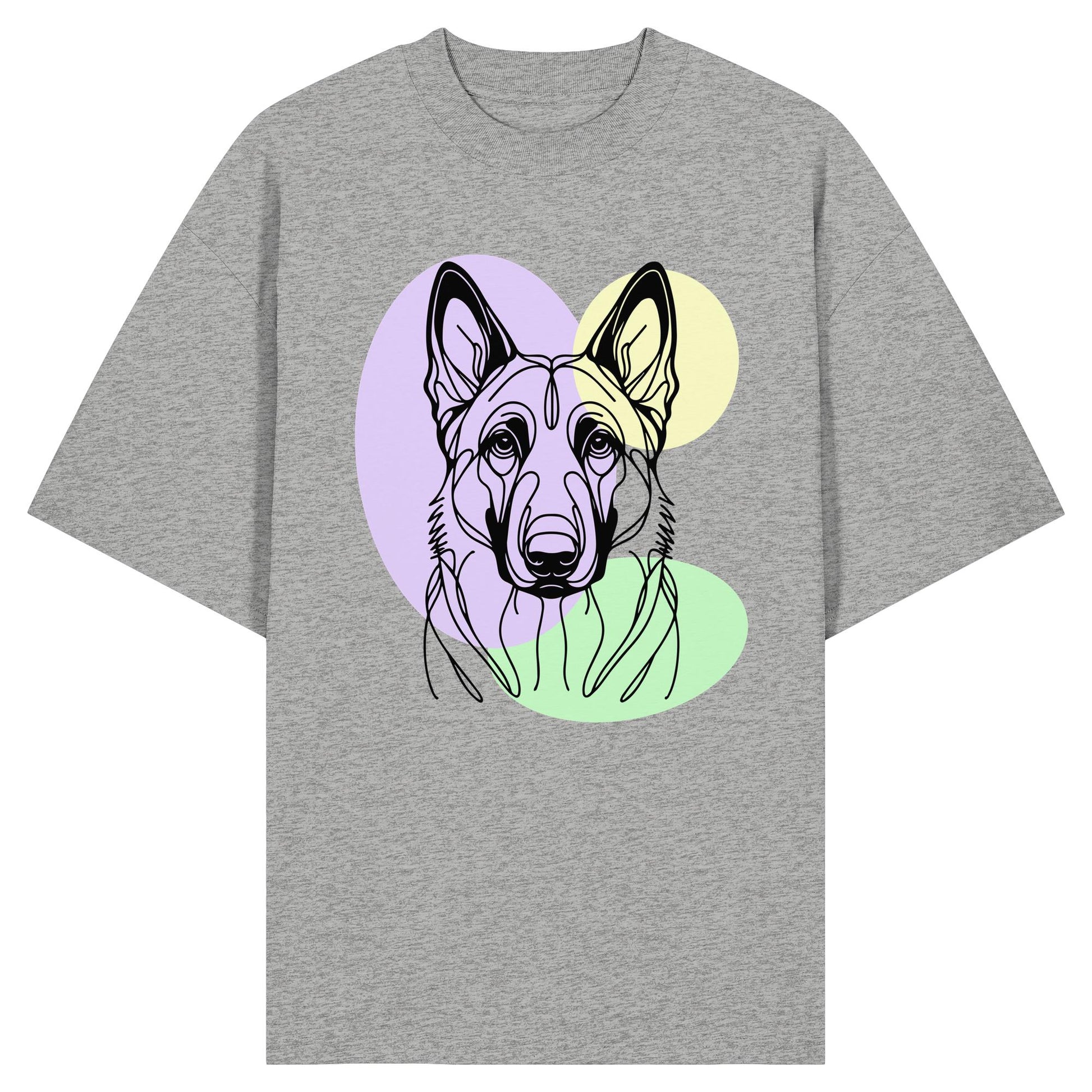 Line Art - Süßer Malinois - Organic Oversize Shirt