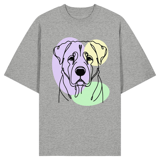 Line Art - Süßer Kangal - Organic Oversize Shirt