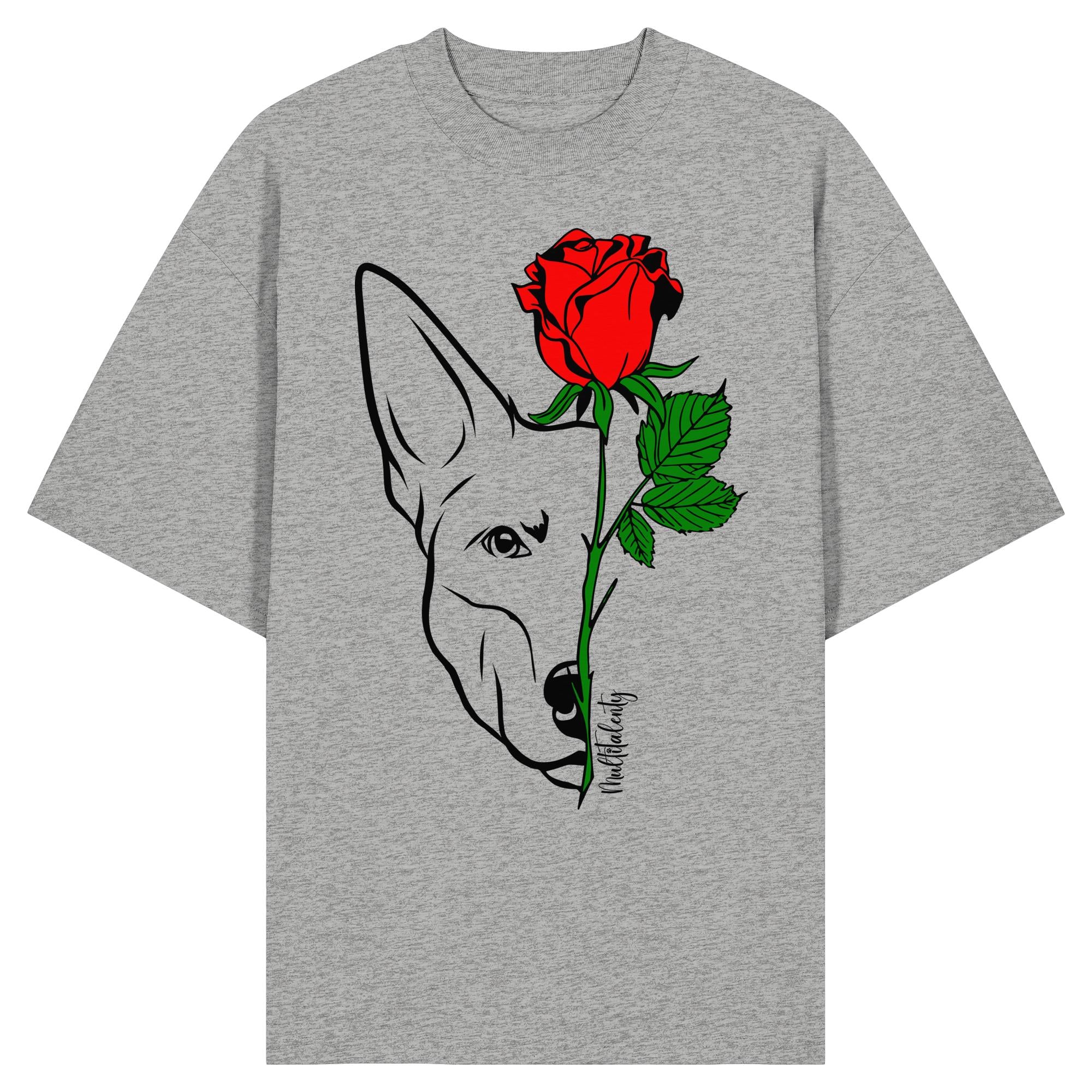 Tattoo Rose - Australian Kelpie - Organic Oversize Shirt