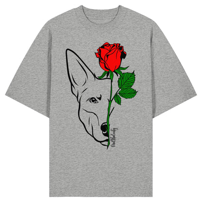 Tattoo Rose - Australian Kelpie - Organic Oversize Shirt