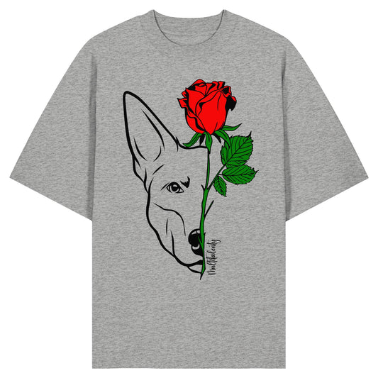 Tattoo Rose - Australian Kelpie - Organic Oversize Shirt