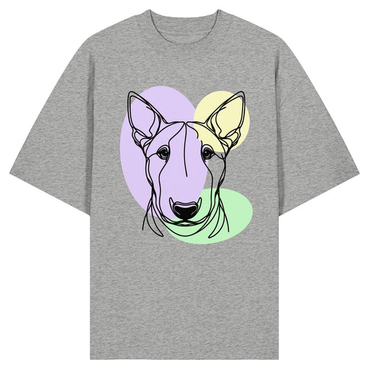 Line Art - Süßer Bullterrier - Organic Oversize Shirt
