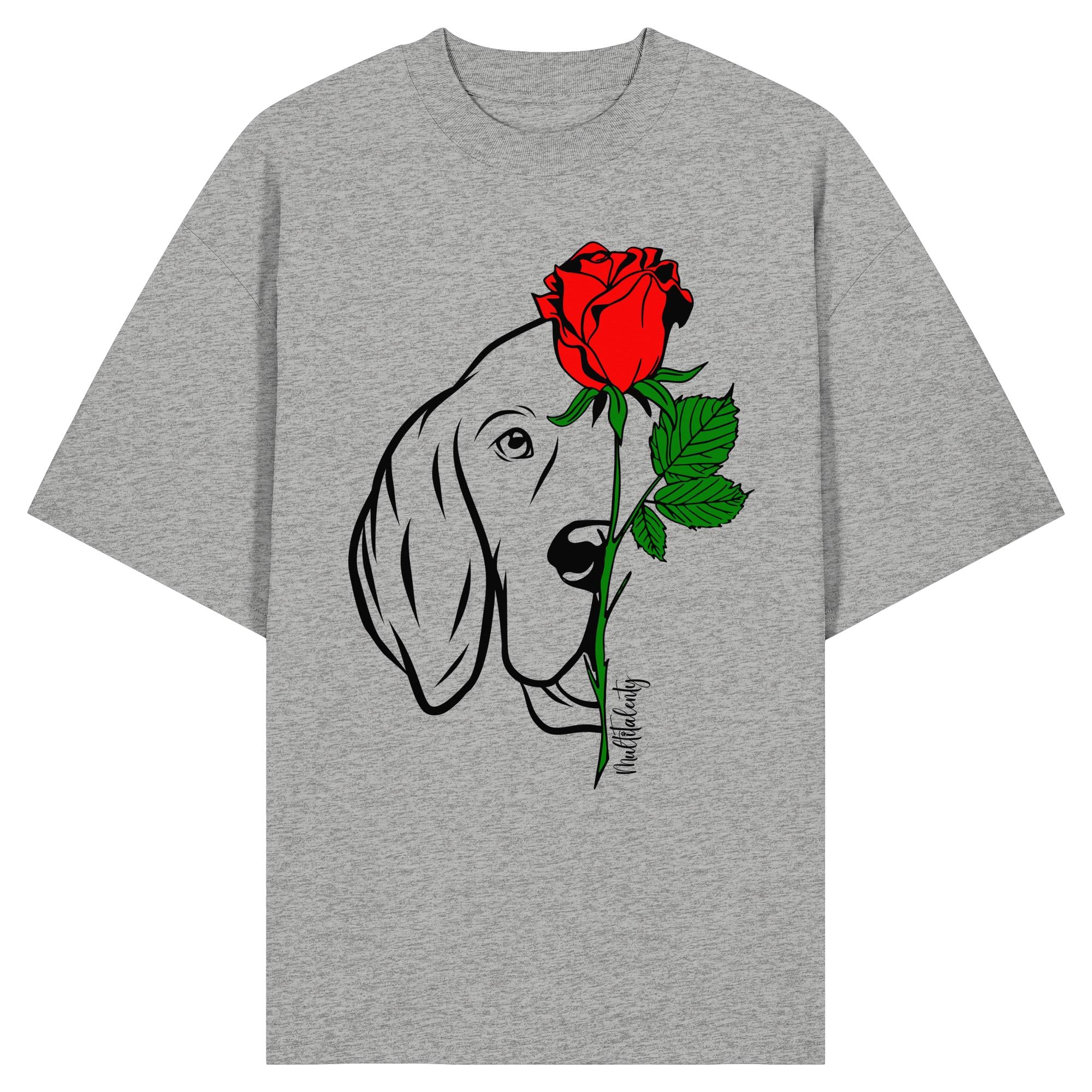 Tattoo Rose - English Setter - Organic Oversize Shirt