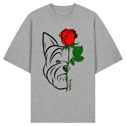 Tattoo Rose - Yorkshire Terrier - Organic Oversize Shirt