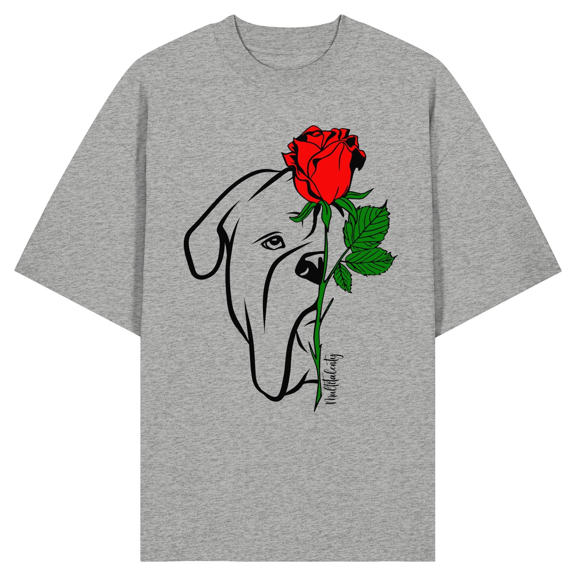 Tattoo Rose - Bullmastiff - Organic Oversize Shirt