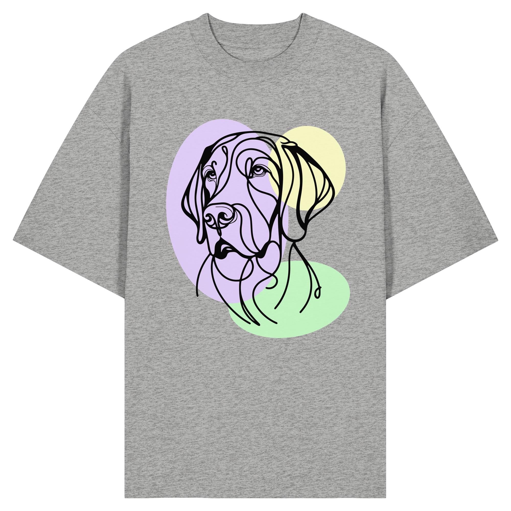 Line Art - Süßer Deutsch Kurzhaar - Organic Oversize Shirt