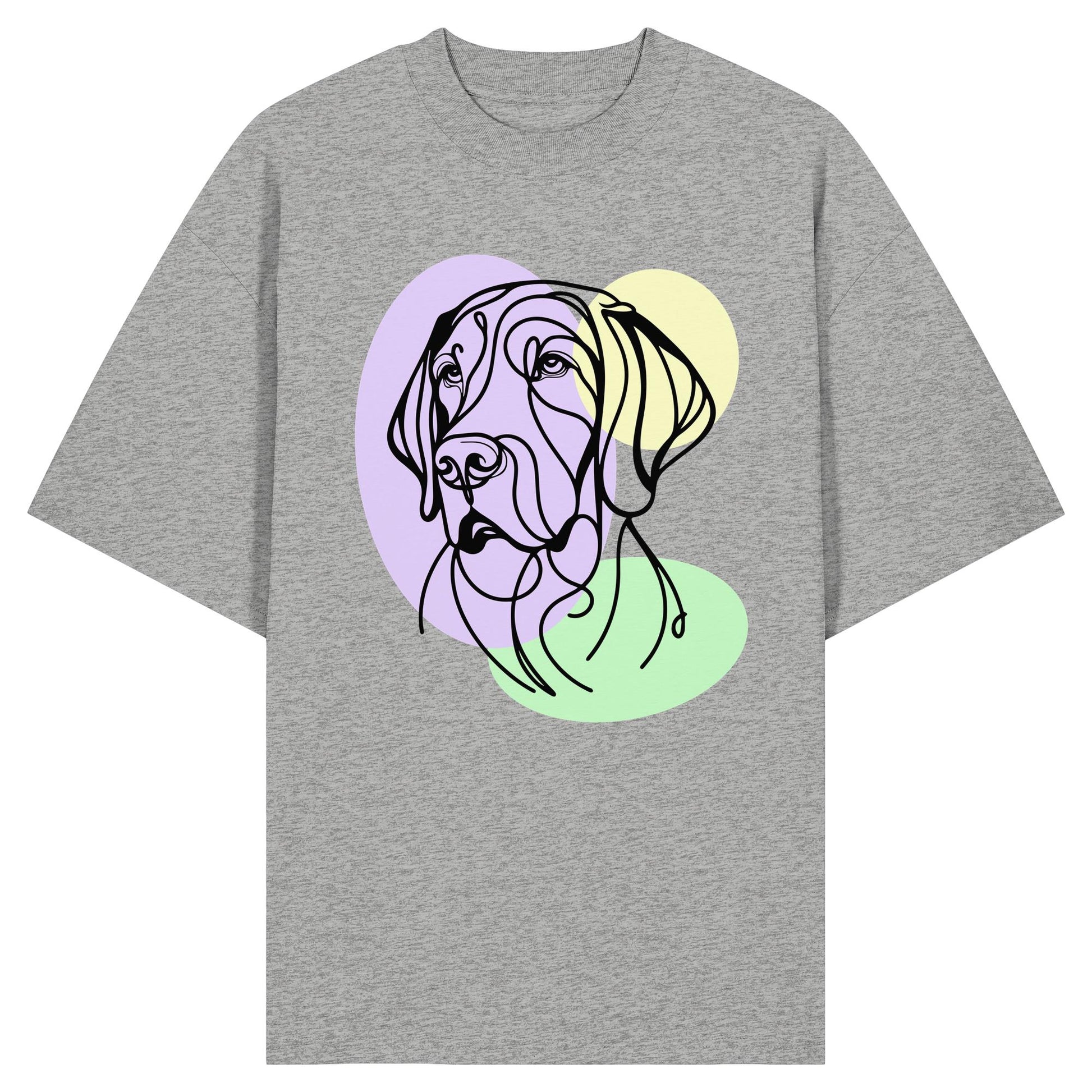 Line Art - Süßer Deutsch Kurzhaar - Organic Oversize Shirt